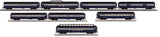 MTH 30-68229 Baltimore & Ohio B&O 4 car 60' Streamlined Passenger Set with 30-68230 2 pack, 30-68231 passenger car AND 30-68232 Vista Dome Car O Scale NEW