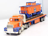 Lionel TMT-18405 Flatbed Toy Truck with Operating Lights-Sound Caboose O Scale Like New