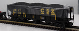 MTH Premier 20-90654B CSX 70-ton 3-Bay Hopper Car 310036 O SCALE Like New