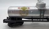 Lionel postwar 6555 SUNOCO gas oils logo Single Dome Tank Car O Scale Used Excellent No Box