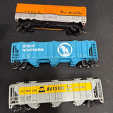 Mixed Lot #2 Bachmann Great Northern Hopper, Bachmann Avisun Hopper and D&RGW Boxcar N Scale Used No Box