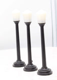 K-Line K-105 Lighted Lampposts Set of 3 O Scale Used