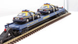 MTH 20-98548 Flat Car with 2 West Virginia State Police Cars Scale O SCALE Used No Box