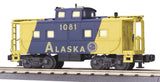 MTH Railking 30-7752 Alaska Steel Caboose - Alaska O SCALE Like New