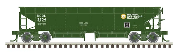 Atlas 50006610 MASTER BRITISH COLUMBIA  70-TON HART BALLAST CAR #2504 N SCALE NEW