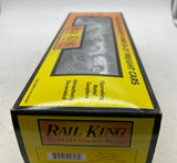 MTH Railking 30-7680 MTH Transport Flat Car w/(2) 1970 Chevelle (White w/Black Stripe) O SCALE Like New