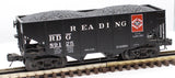 MTH Premier 20-97292 Reading 2-Bay Fish Belly Hopper Car With Coal Load O SCALE Like New