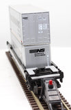 MTH Railking 30-76009 Norfolk Southern Husky Stack Car O SCALE Like New