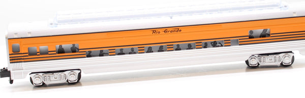 Gilbert American Flyer 6-49943 S Gauge Rio Grand Streamliner Full Vista Dome Car 1253 S SCALE Like New