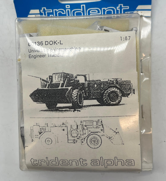 trident 80136 DOK-L Trident Alpha 80136 Engineer Tractor Kit 1/87 HO SCALE NEW