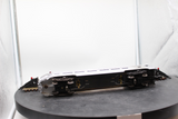 Lionel 6-9580 LIONEL ILLUMINATED BURLINGTON ALUMINUM PASSENGER CAR SILVER VIRANDA OBSERVATION CAR O SCALE Like New