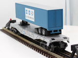 MTH Railking 30-7012C Electro Motive Division Flat Car W/Trailer O SCALE Like New