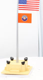 Lionel 6-84307 Illuminated Conventional Flagpole O SCALE Like New
