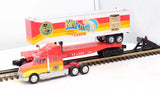 K-Line K-665602 Ringling Bros. & Barnum & Bailey Flat Car Trailer and Semi O Scale Like New