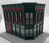 MTH Railking 30-90061 Coffee Shop Opposite Corner Building w/Blinking Sign O SCALE Used Excellent