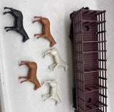 Lionel 6-9553 WESTERN & ATLANTIC Horse Car 5 horses O Scale Used Damaged Box