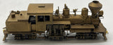 United Scale Models 25-Shay    Cowichan RR 25 Ton Shay Brass Unpainted locomotive mfd by Atlas Industries for PFM HOn3 Scale Used Excellent Damaged Box