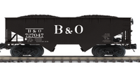 MTH Premier 20-92254F Baltimore & Ohio B&O 2-Bay Flat End Offset Hopper Car w Coal Load O SCALE NEW