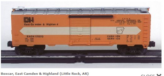 Lionel 6-17870 1987 LCCA convention East Camden & Highland Boxcar