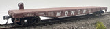 Athearn 1442 Monon 50' Flat Car Assembled HO Scale Used Excellent