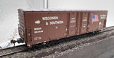Athearn 96923 Wisconsin & Southern 50' Double Door Plug Boxcar #503144 9/11 Tribute God Bless America Patriotic HO Scale  Like New