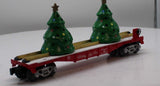Lionel 2128060 Christmas Tree Flatcar w Blinking Lights O SCALE Like New