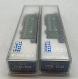 Kato 176-212, 176-101 Burlington Northern BN F7-A,B (Set of 2) N Scale Like New no horn
