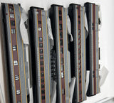 MTH Premier 20-6581 Erie Lackawanna 5-Car 70' Streamlined Passenger Set Ribbed Sided O SCALE Like New