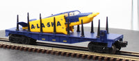 Lionel 6-36021 Alaska Railroad Flatcar with Alaska Airplane #6424 O SCALE Like New