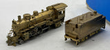 Balboa 1812  Balboa Models Santa Fe "Prairie" 2-6-2 Class 1812 Brass Locomotive & Tender HO SCALE Used Damaged Box