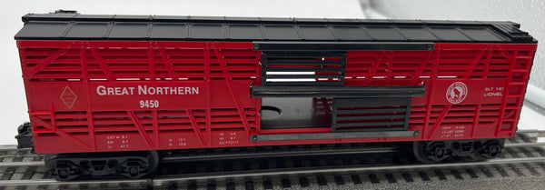 Lionel 6-9450 Great Northern Cattle Car O SCALE Like New