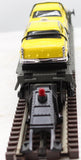 MTH 30-7625 Flat Car w/2 yellow 1959 Taxis O Scale Used No Box