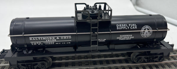 Lionel B & O Single Dome Tank Car 6-16136 O SCALE Like New