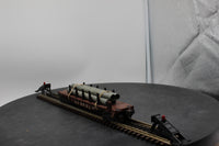 Lionel Postwar 6511 Pipe Car O SCALE Used Damaged Box as is