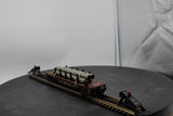 Lionel Postwar 6511 Pipe Car O SCALE Used Damaged Box as is