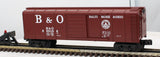 MTH 30-7429 BALTIMORE & OHIO Rounded Roof Box Car RailKing #385186 O Scale Like New