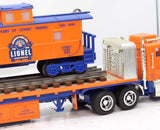 Lionel TMT-18405 Flatbed Toy Truck with Operating Lights-Sound Caboose O Scale Like New