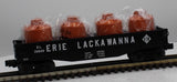 Lionel 6-26649 ERIE LACKAWANNA Gondola w/ 4 Canisters O Scale Like New