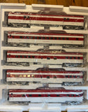 MTH Premier 20-65228 Texas Special 5-Car 70' Streamlined Passenger Set Smooth Sided O SCALE NEW