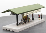 MTH Railking 30-9152 Operating Station Platform - Pennsylvania O SCALE Like New