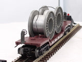 Lionel 6-16318 LIONEL LINES Depressed Flatcar with Cable Reels O Scale Like New