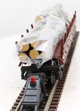 MTH 30-7648 WESTERN MARYLAND Log Dump Car RailKing O Scale Like New