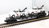 MTH 30-7640 UNION 76 Flat Car w/tow trucks O Scale Like New