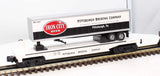 MTH Railking 30-76110 Iron City RailKing Flat Car w/40' Trailer O SCALE Like New