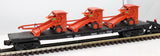 Right of Way Industries 234009 B&O Flat car w/Farm equip O SCALE Used