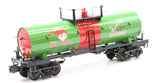 MTH Railking 30-73547 Christmas Smoking Tank Car Santa's Secret Stash Bourbon O SCALE Like New