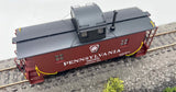 Walthers Proto 920-103409 PENNSYLVANIA RAILROAD PRR N6B Wood Cabin Car (Caboose) Tuscan, black #980931 HO Scale Like New
