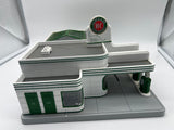 MTH 30-9101 Operating Sinclair Gas Station Building O Scale Used Damaged Box