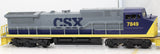 Williams DA113 Dash-8 CSX Power w/horn Cab #7849 O SCALE Like New