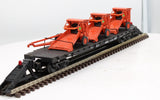 Right of Way Industries 234009 B&O Flat car w/Farm equip O SCALE Used